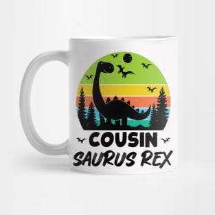 Cousin Saurus Rex Dinosaur Kids Mug